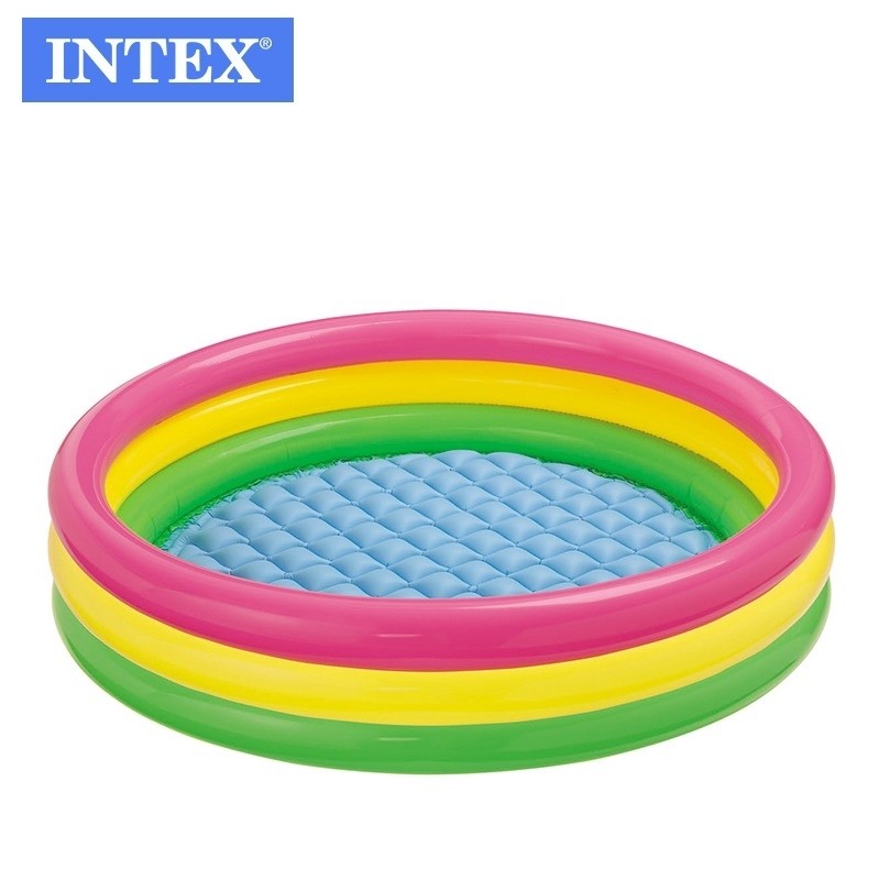 Piscina pentru copii cu baza moale, Intex 57422, 182 litri, 147x25cm