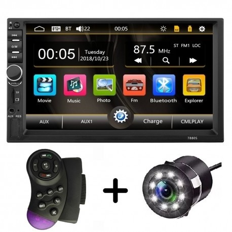 MP5 Player Auto Universal, Camera De Marsarier HD Ecran 7 Inch, Bluetooth