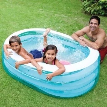 Piscina gonflabila pentru copii, Intex 57482, 163 x 107 x 46 cm