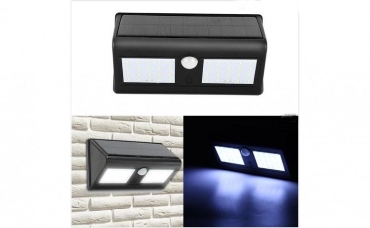 Lampa Solara Dubla 40 leduri cu senzori de miscare 120 grade