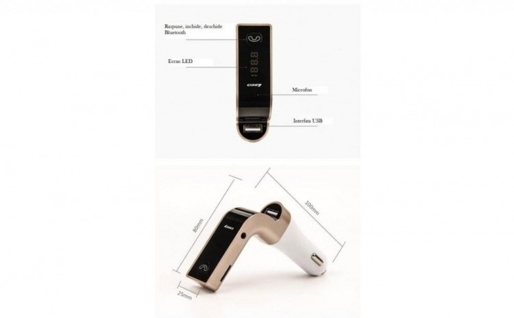 Modulator FM HandsFree Bluetooth CARG G7