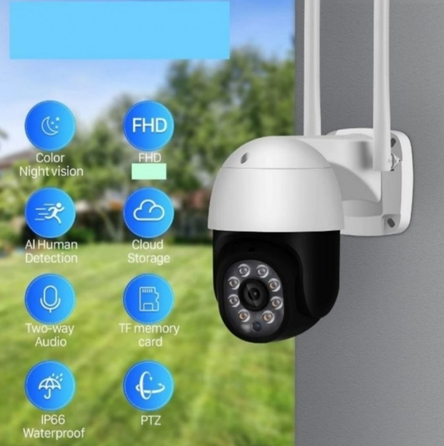 SET 2 CAMERE SUPRAVEGHERE WIFI, INTERIOR / EXTERIOR, ROTATIVA, CU DETECTARE MISCARE JORTAN