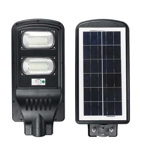 Lampa cu panou solar , senzor de miscare si comutator de noapte,60W