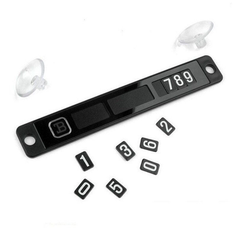 Placuta magnetica afisare numar telefon pentru autoturism