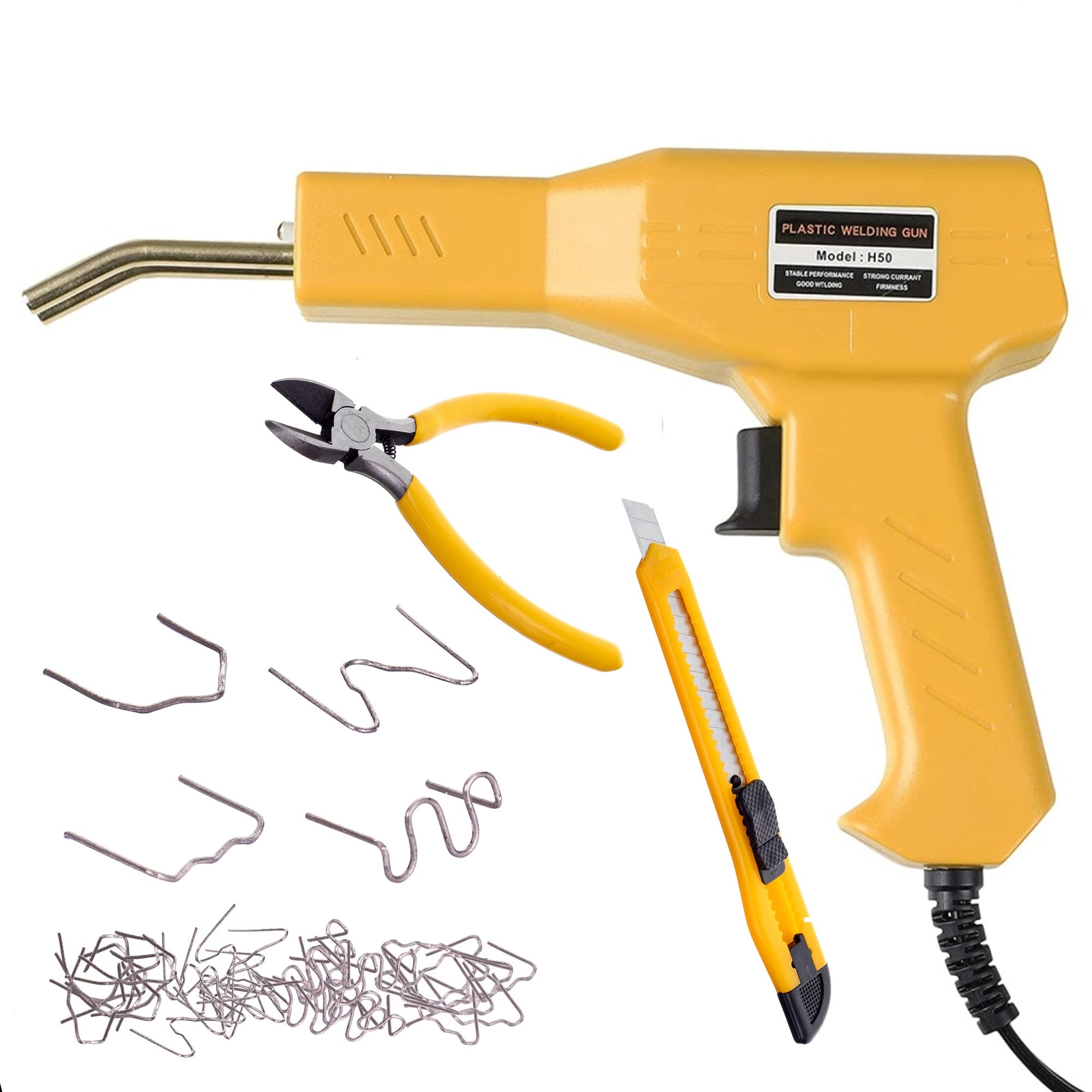 Aparat profesional pentru lipit/sudat plastic, kit pentru repararea fisurilor din plastic