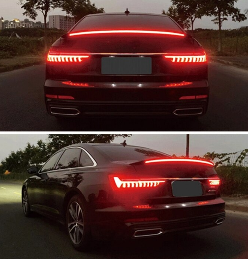 STOP AUTO UNIVERSAL, BANDA LED DIN FIBRA DE CARBON