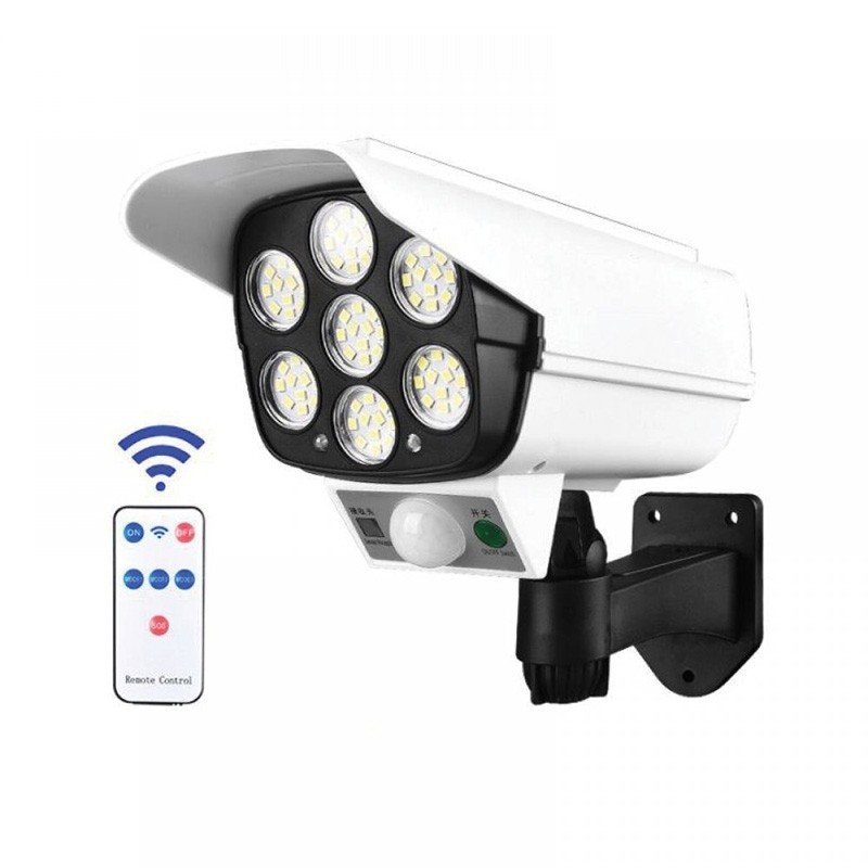 Lampa solara LED cu senzor de miscare, tip camera de supraveghere