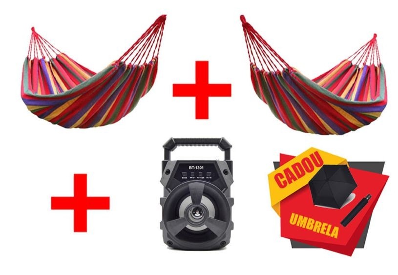 PROMOTIE IMBATABILA! SET 2 HAMACE + BOXA PORTABILA + UMBRELA CADOU