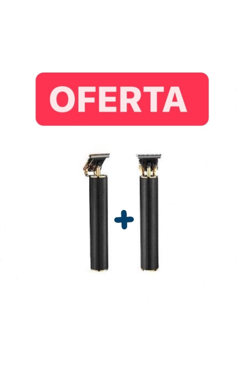 Set x2 Aparat Masina de Tuns, Ras cu precizie pentru Contur fara Fir, Lame din Inox Incarcare USB