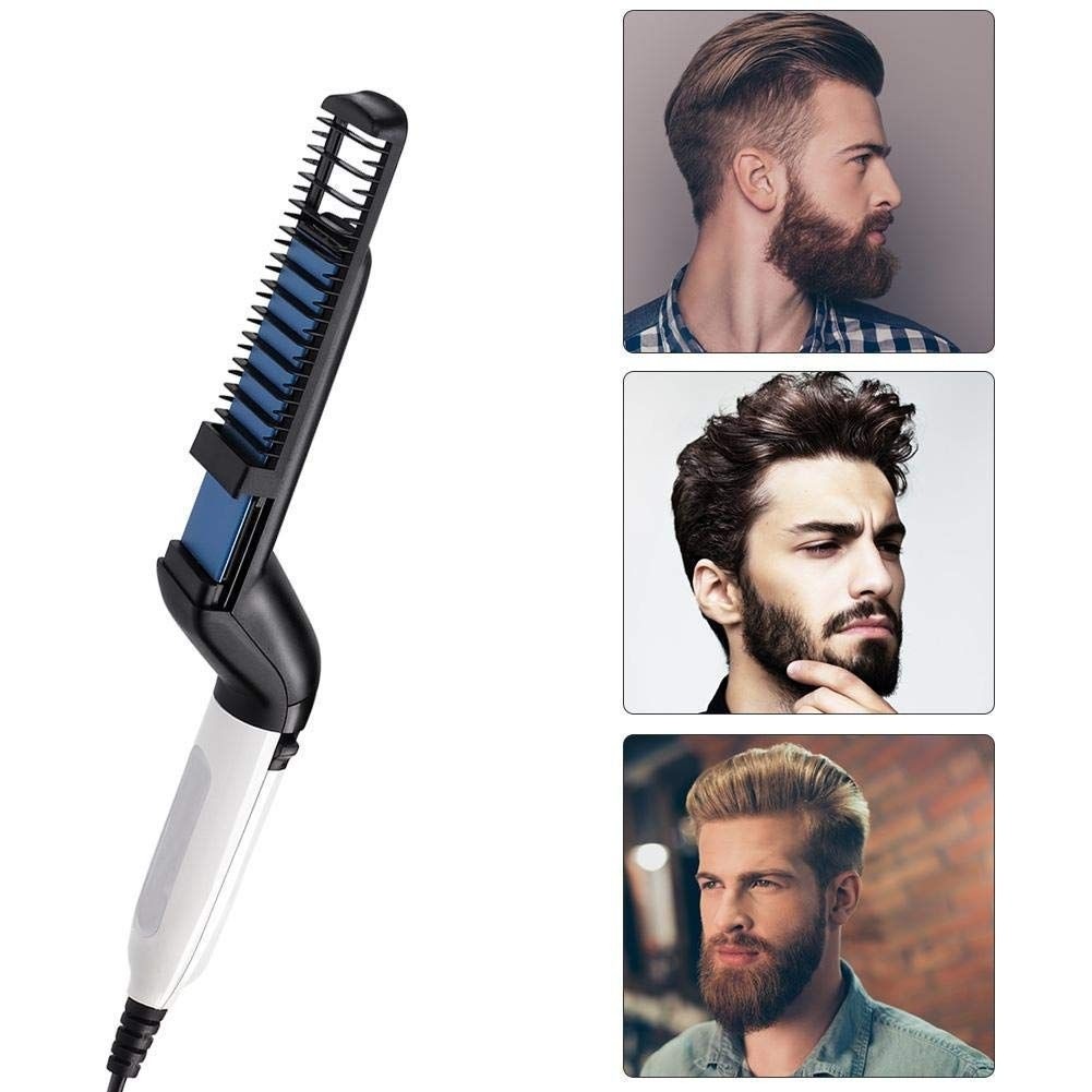 Perie electrica multifunctionala de indreptat parul si barba