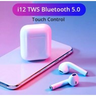 Casti Bluetooth Wireless , i 12TWS, Control Tactil, 3D Sound