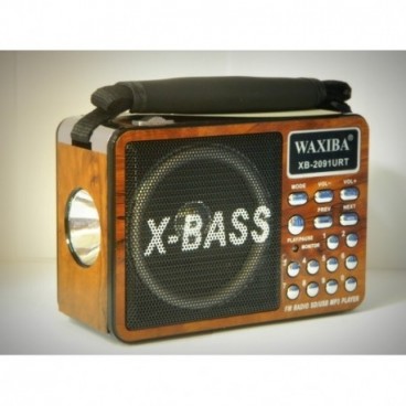 Mini radio dotat cu MP3 si lanterna Waxiba XB-2091URT
