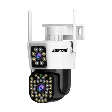 Camera Dubla WiFi Jortan - 6MP, Full HD 4K cu Alarma Integrata, Detectare Umana si Recunoastere Faciala