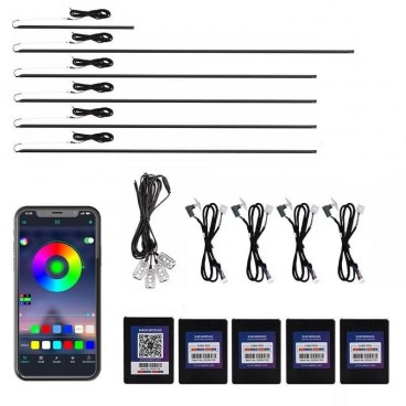 Kit 18 in 1 lumini ambientale auto dinamice, Symphony, wireless