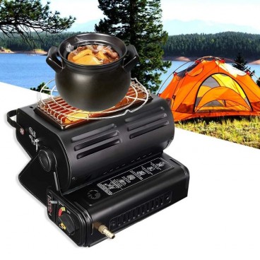 Aragaz portabil si incalzitor pentru camping 2in1, 1,3 KW
