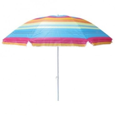 Umbrela protectie soare multicolora diametru 170cm si inaltime 180cm multicolora