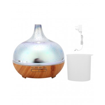 Umidificator ultrasonic aromaterapie 3D din sticla 